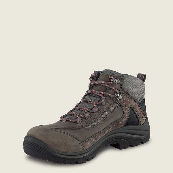 Womens Red Wing Trades - 5-inch Waterproof Safety Toe - Hiking Boots Dark Grey - QEF358410